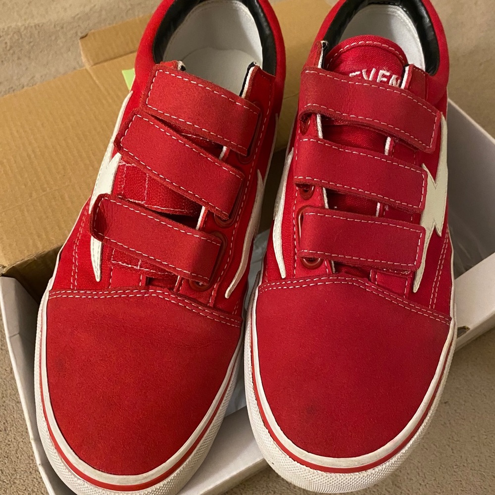 Revenge x Storm Red Velcro Old Skool Vans